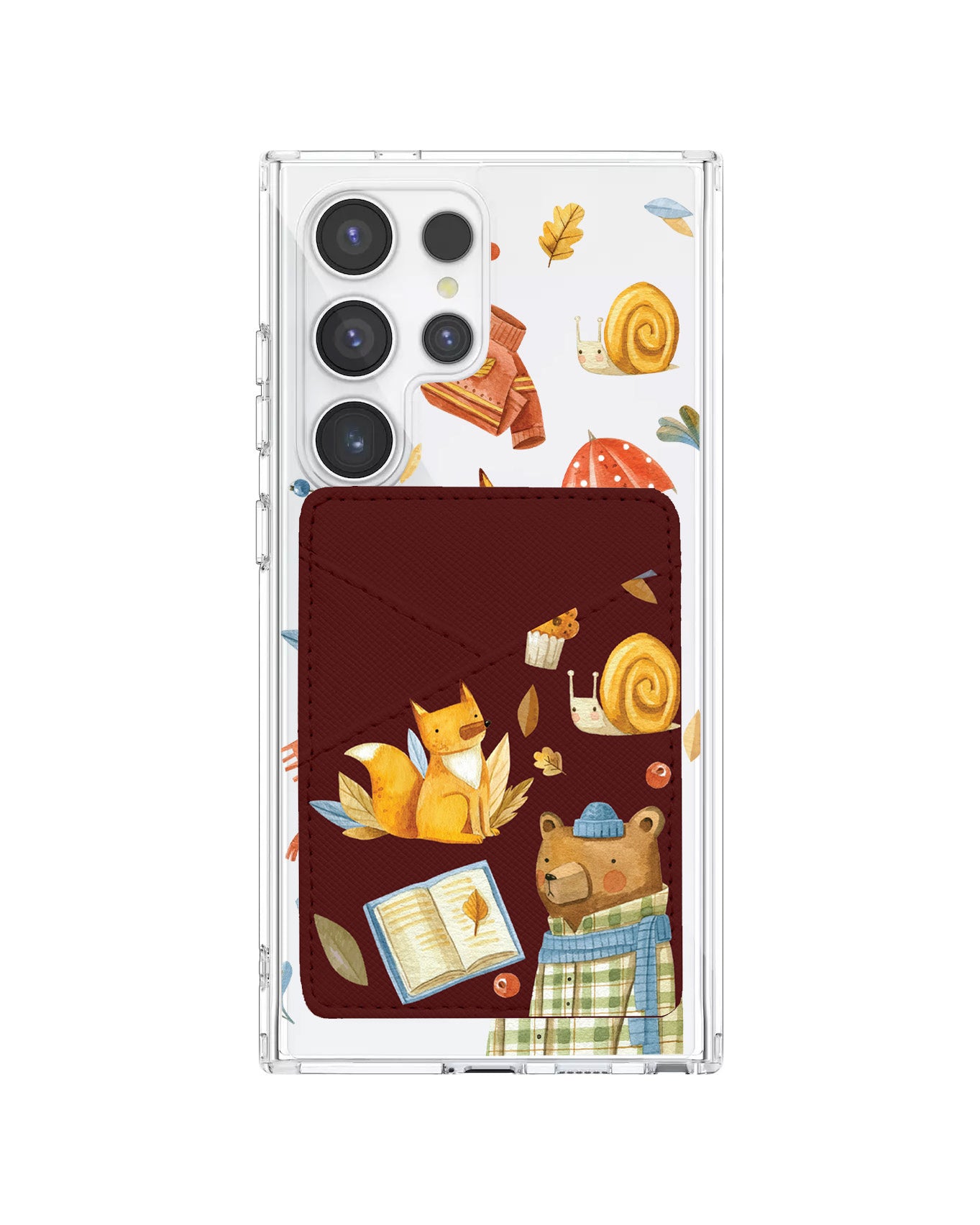 Android Phone Wallet Case - Bear & Fox