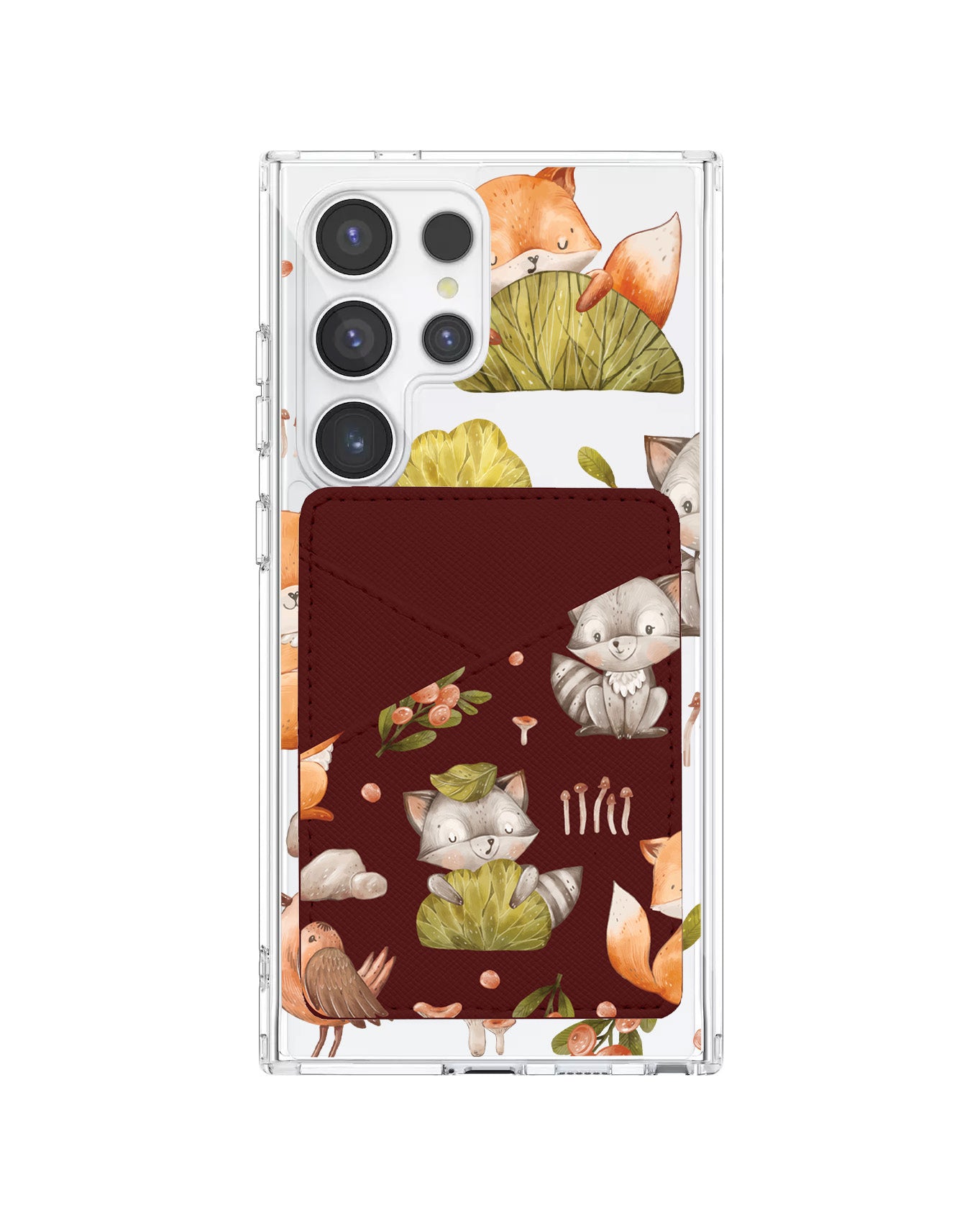 Android Phone Wallet Case - Racoon And Friends
