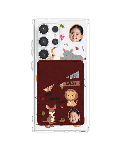 Android Phone Wallet Case - Face Grid Safari 3.0