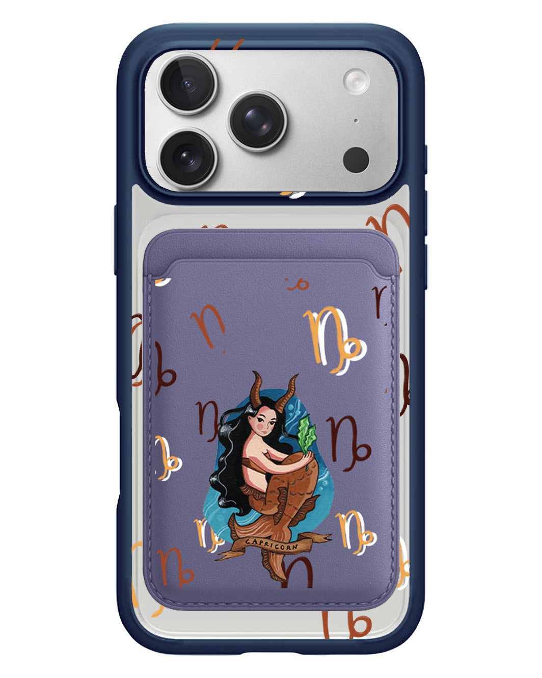 iPhone Magnetic Wallet Case - Capricorn