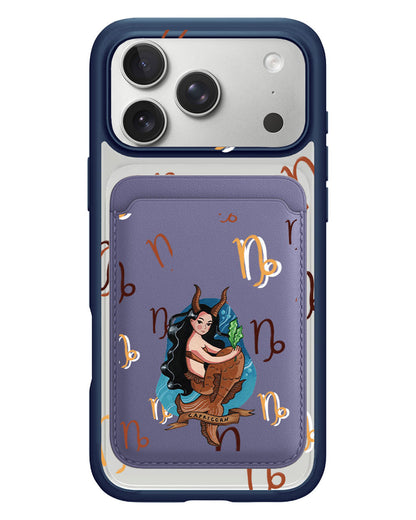 iPhone Magnetic Wallet Case - Capricorn