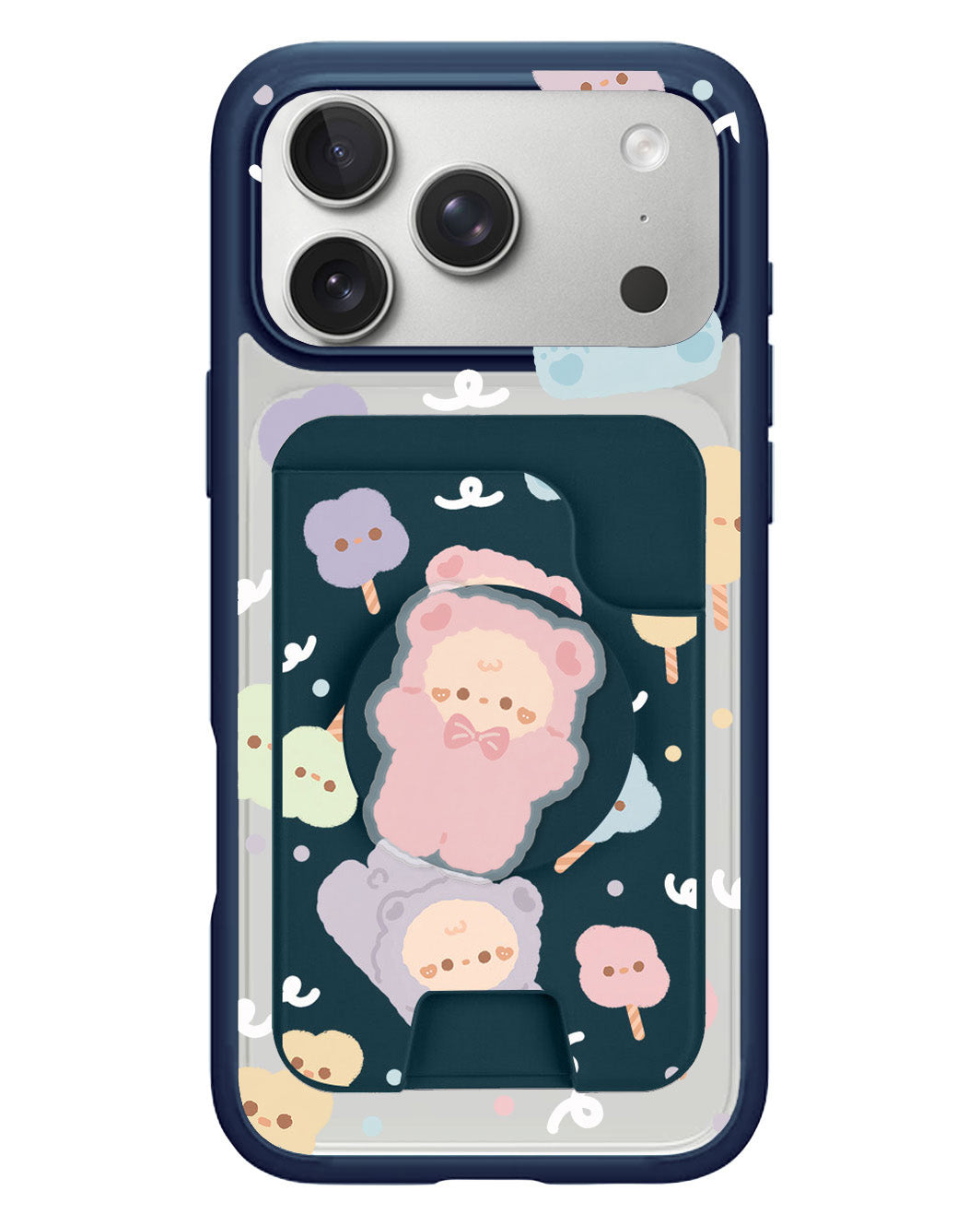 iPhone Magpop Wallet - Cotton Teddy