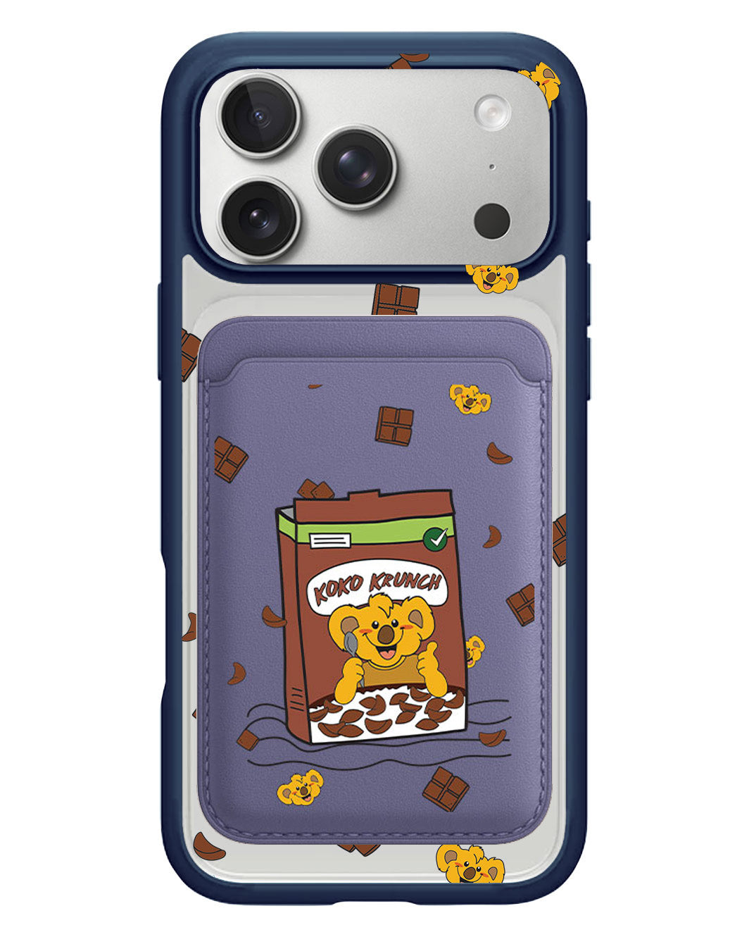 iPhone Magnetic Wallet Case - Choco Cereal