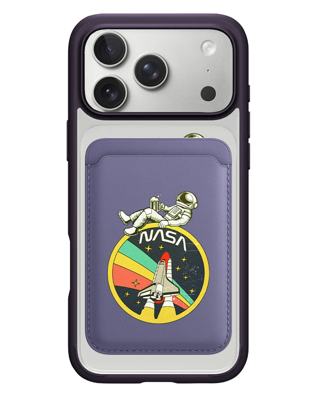 iPhone Magnetic Wallet Case - Nasa