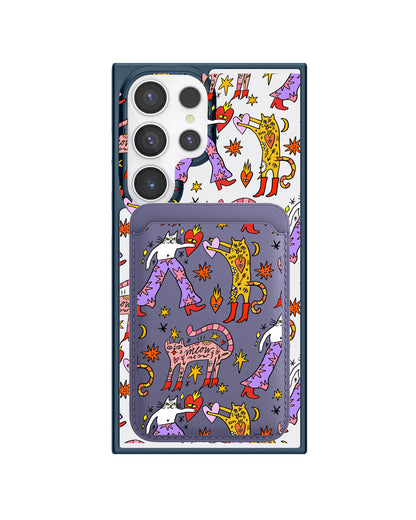 Android Magnetic Wallet Case - Meow