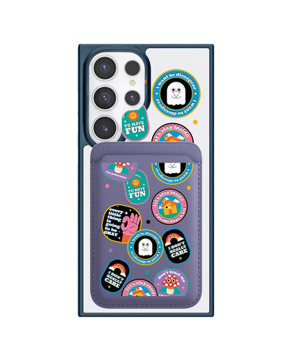Android Magnetic Wallet Case - Monster Sticker Pack