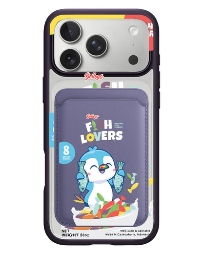 iPhone Magnetic Wallet Case - Fish Lovers