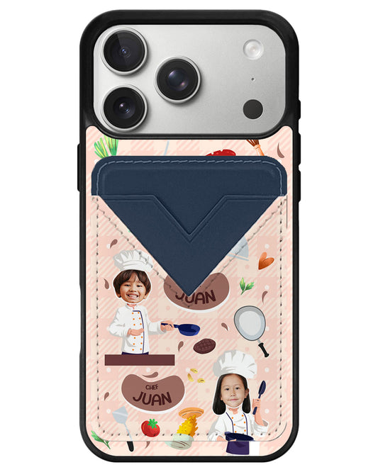 iPhone Avant Wallet Case - Face Grid Dream Chef