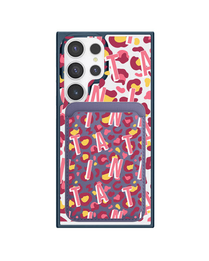 Android Magnetic Wallet Case - Leopard Monogram 3.0