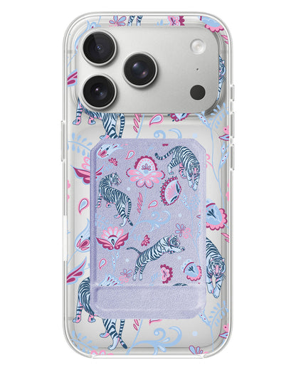 iPhone Magnetic Multifold Wallet - Tiger & Floral 3.0