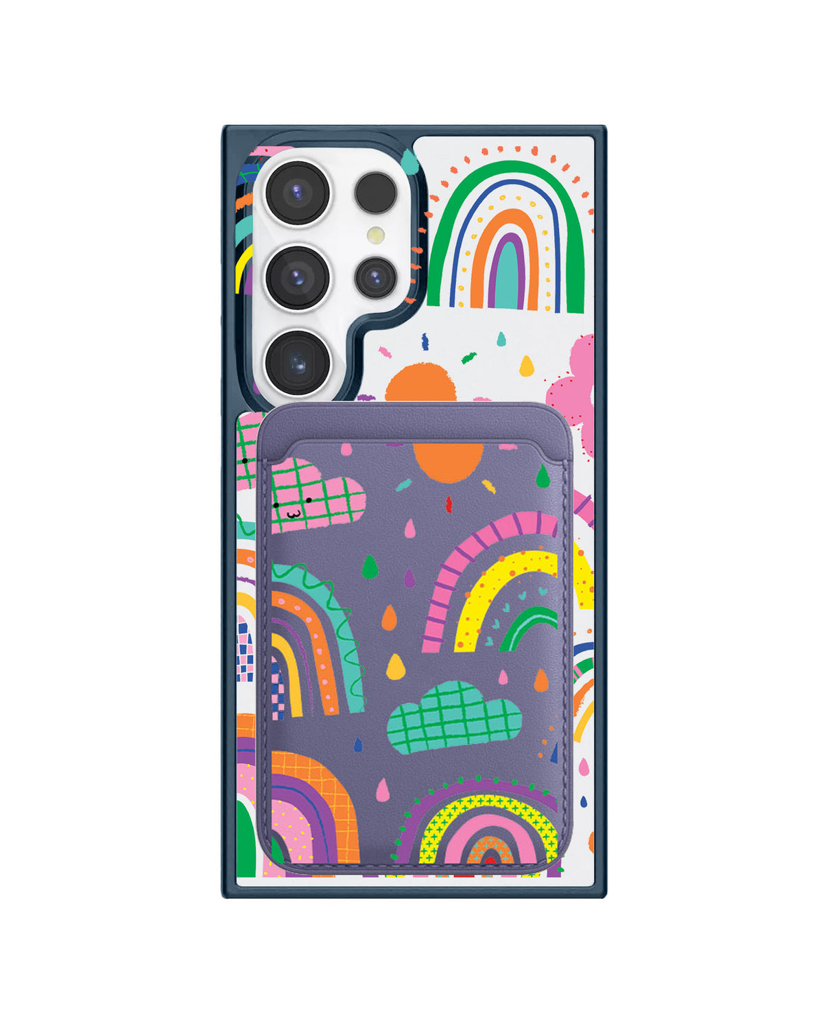 Android Magnetic Wallet Case - Rainbow