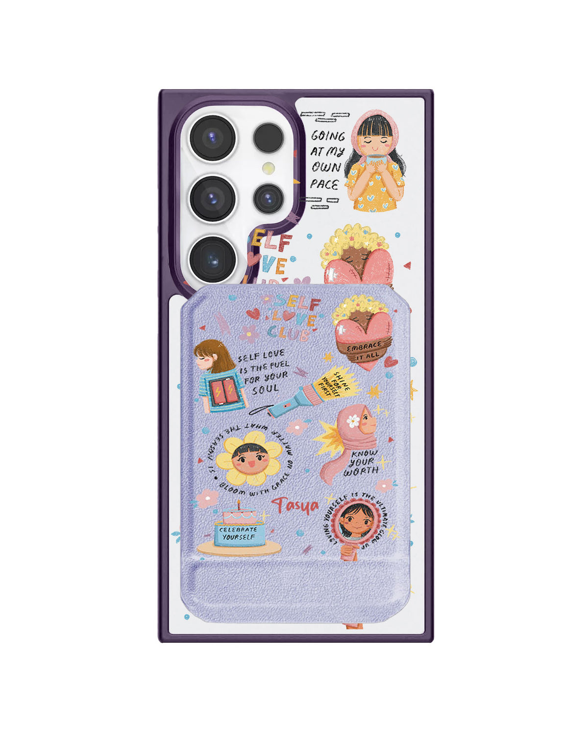 Android Magnetic Multifold Wallet - Self Love Club