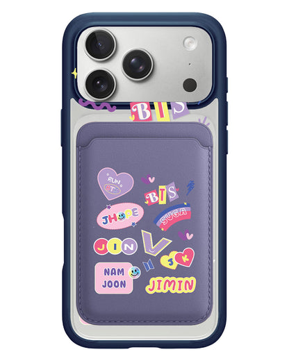 iPhone Magnetic Wallet Case - BTS Members