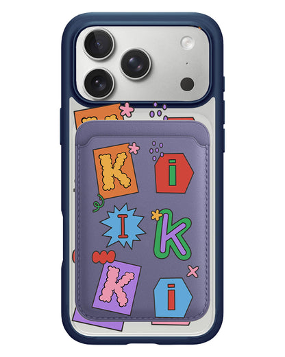 iPhone Magnetic Wallet Case - Adorable Monogram