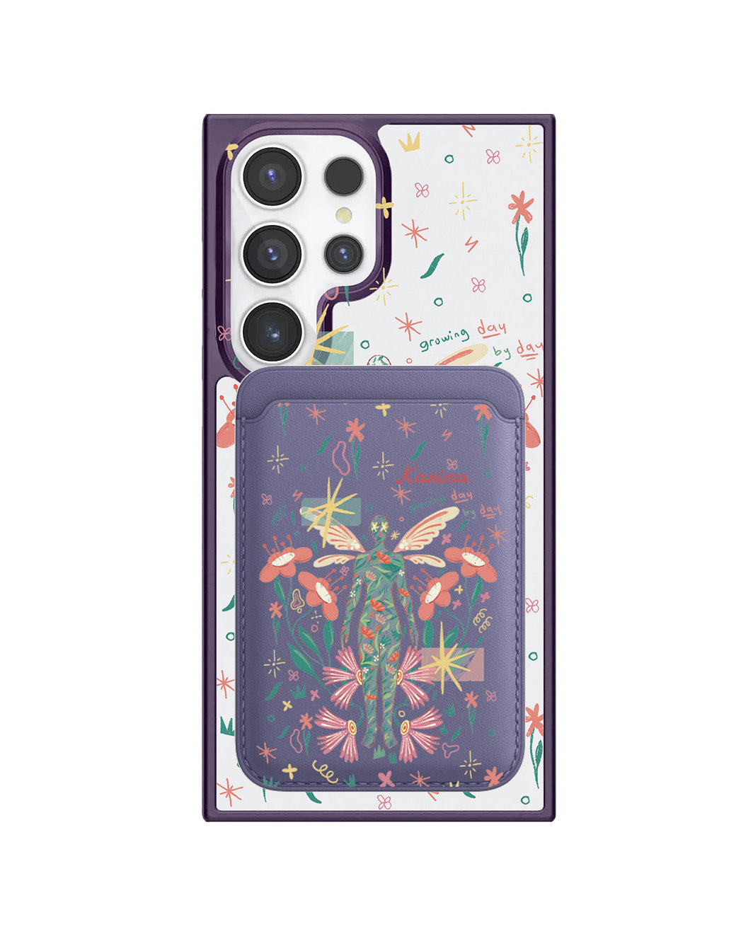 Android Magnetic Wallet Case - Growing Day by Day