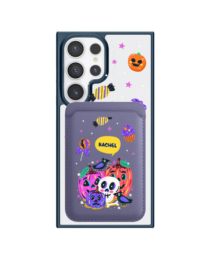 Android Magnetic Wallet Case - Pumpkins Monster