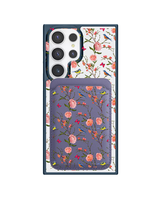 Android Magnetic Wallet Case - Flora Gardenia