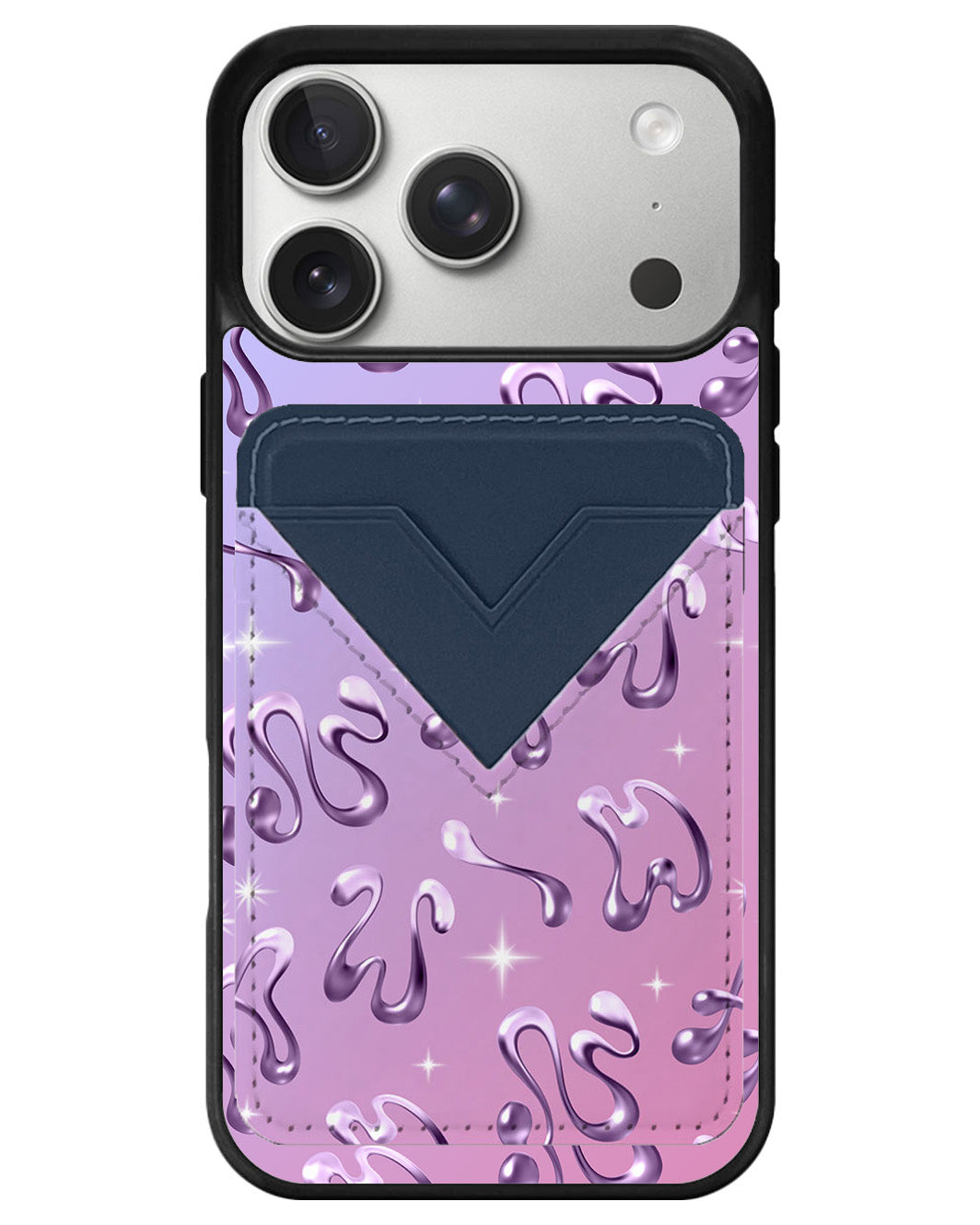 iPhone Avant Wallet Case - Chrome Monogram 4.0