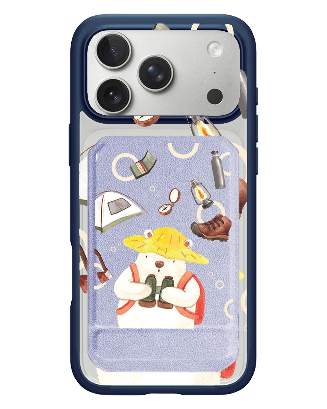 iPhone Magnetic Multifold Wallet - Advanture Of Bear