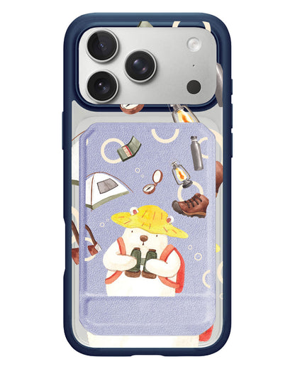 iPhone Magnetic Multifold Wallet - Advanture Of Bear