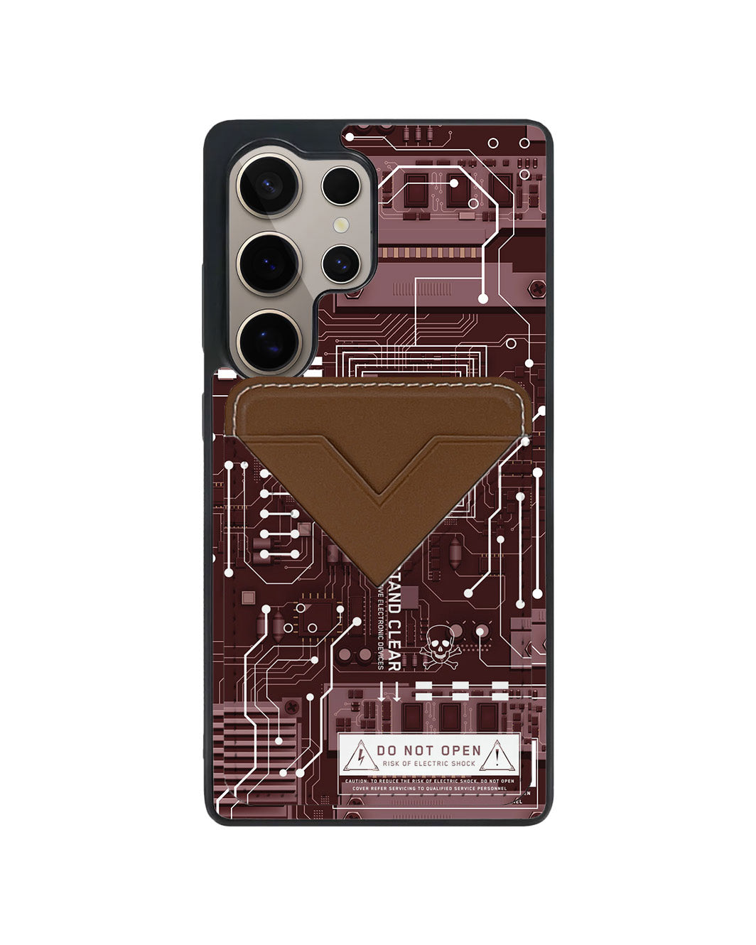 Android Avant Wallet Case - Circuit Red