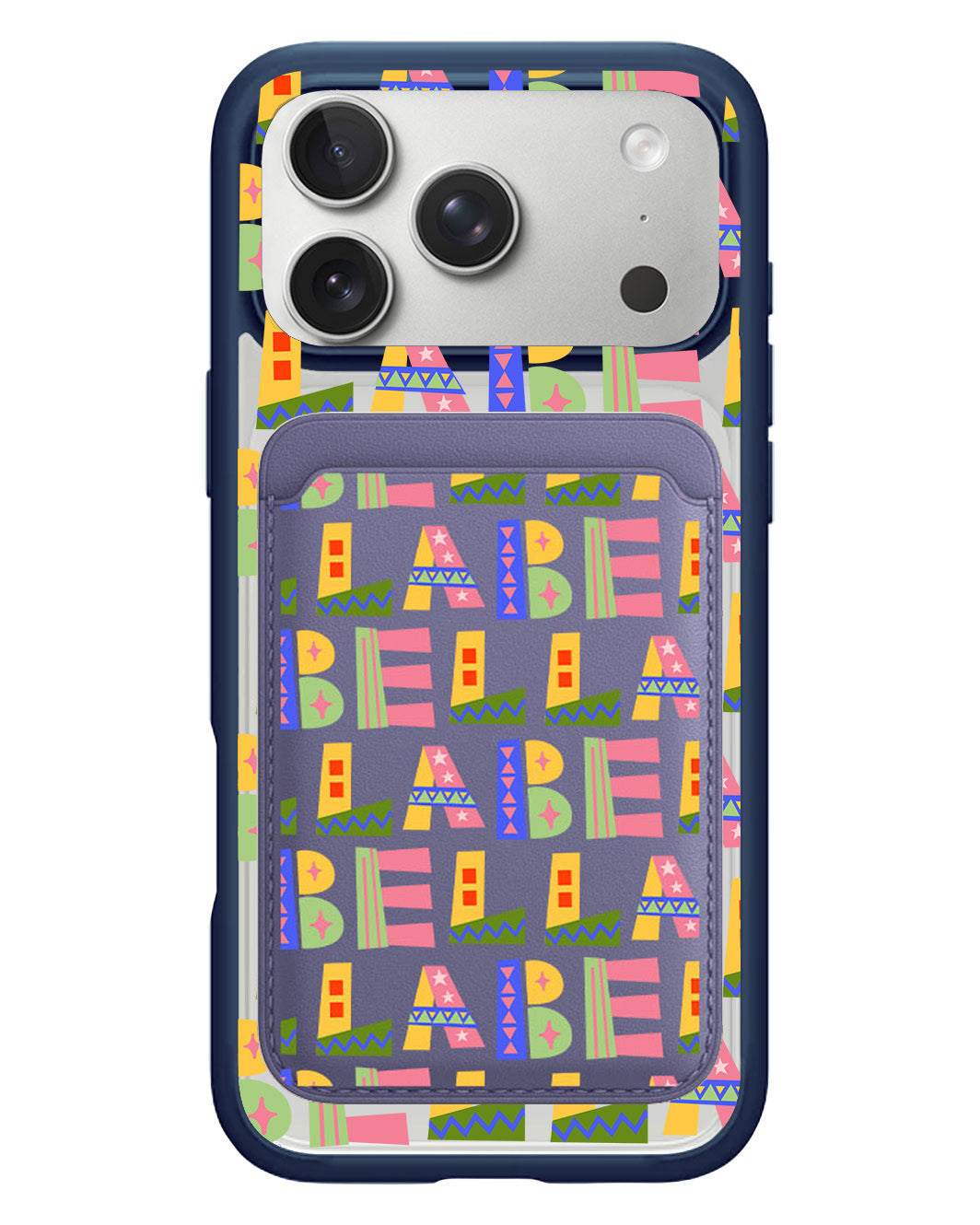 iPhone Magnetic Wallet Case - Playful Monogram 5.0