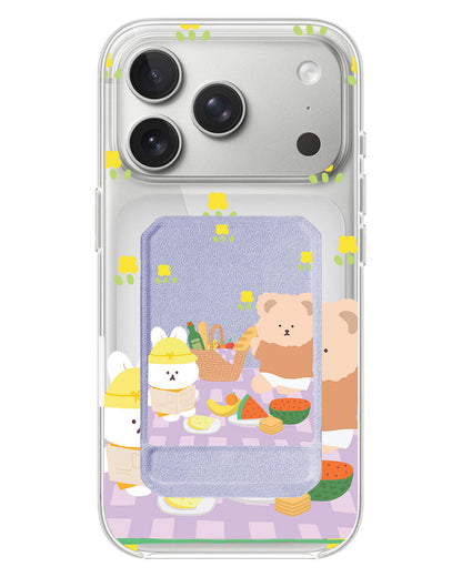 iPhone Magnetic Multifold Wallet - Picnic Lilac