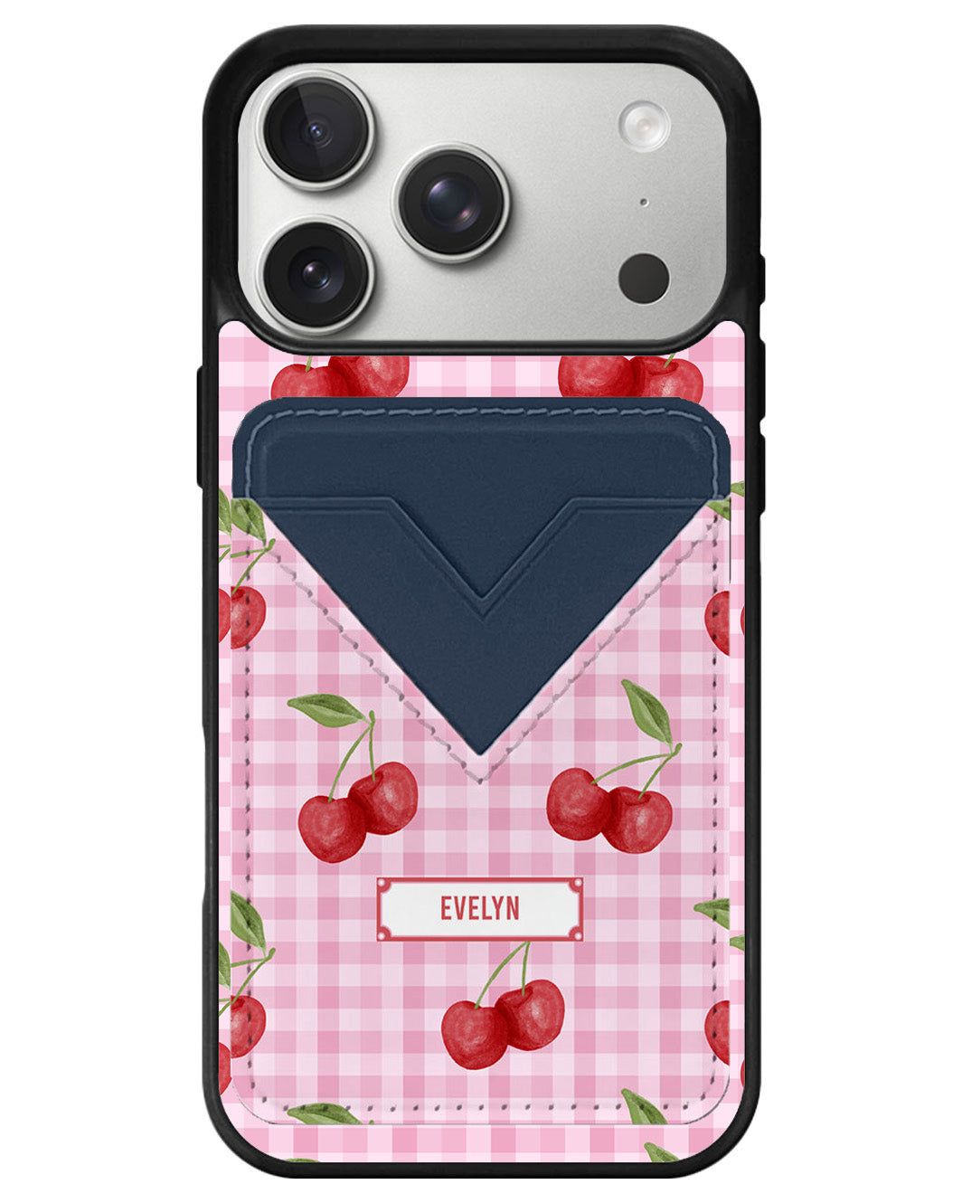 iPhone Avant Wallet Case - Cherry Tartan