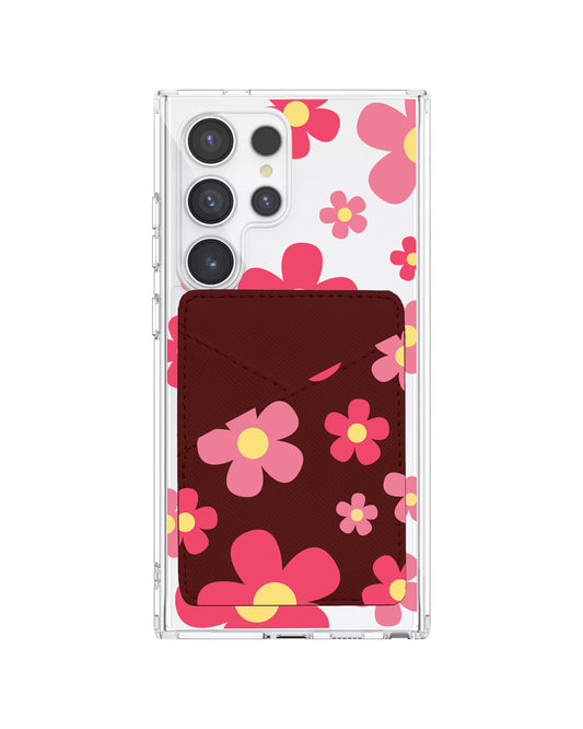 Android Phone Wallet Case - Daisy Blush