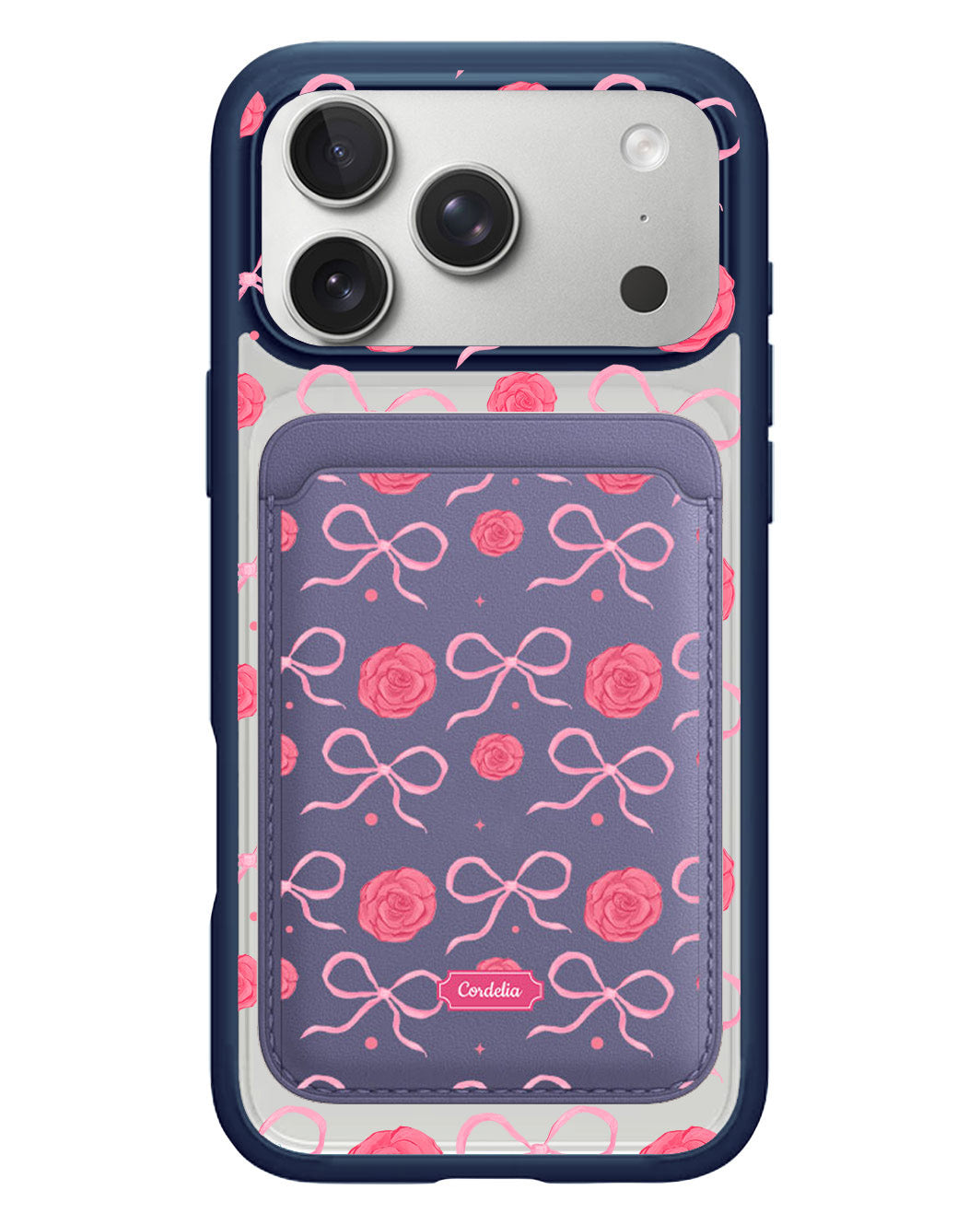 iPhone Magnetic Wallet Case - Coquette Rose