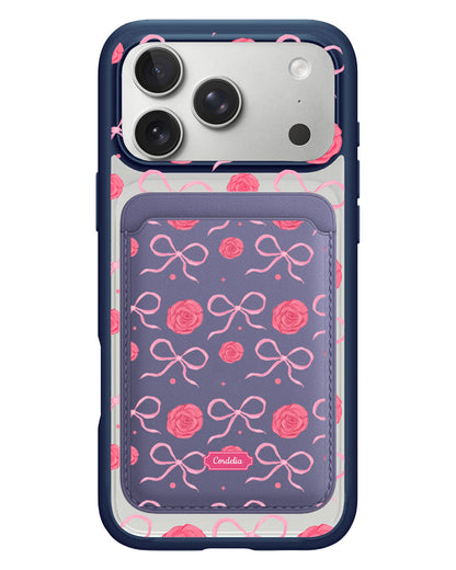 iPhone Magnetic Wallet Case - Coquette Rose