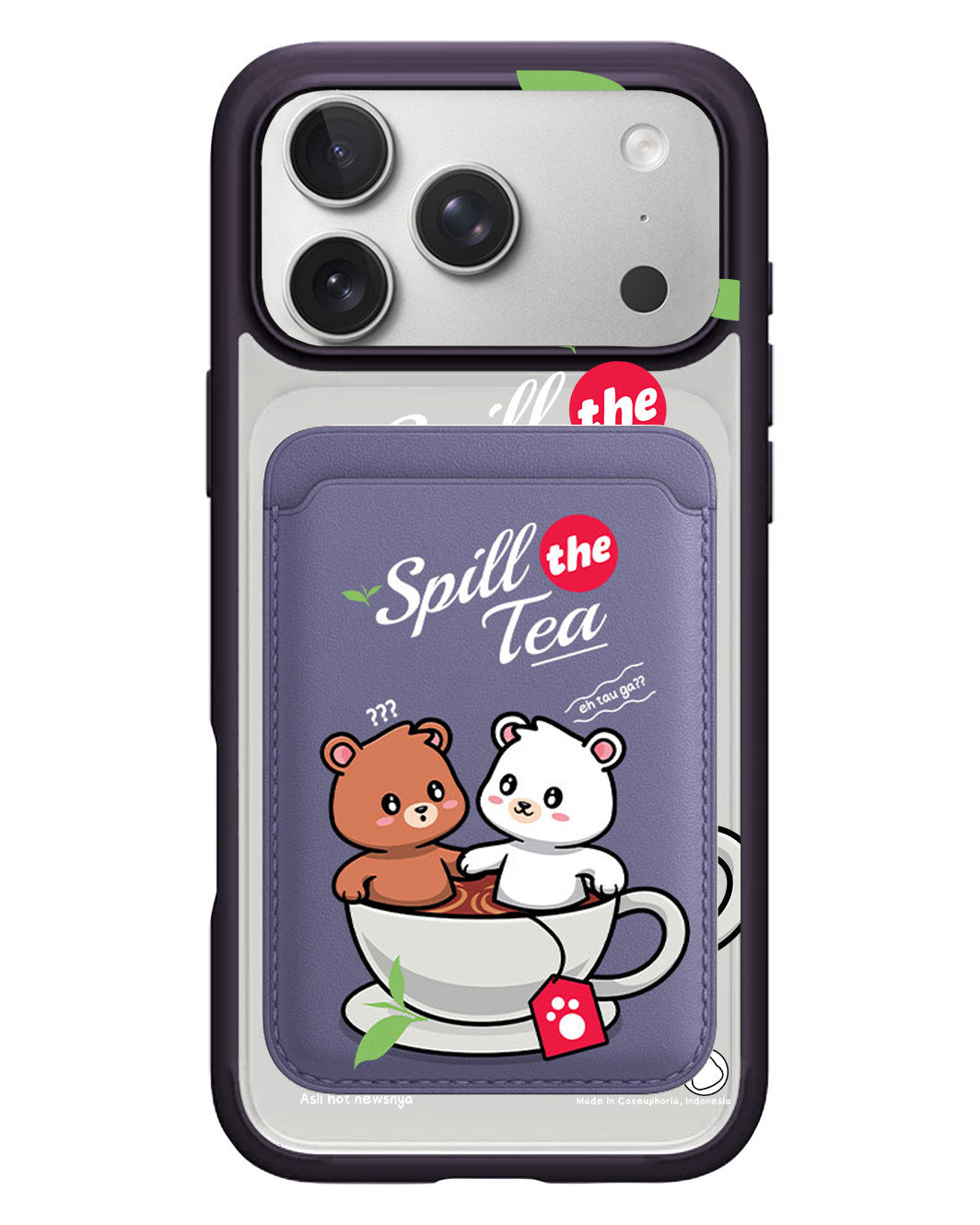iPhone Magnetic Wallet Case - Spill The Tea