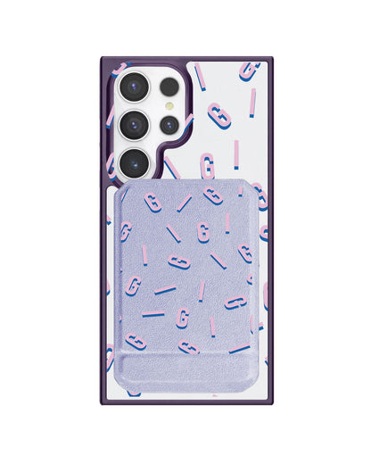 Android Magnetic Multifold Wallet - Monogram 1.0  Cotton Candy