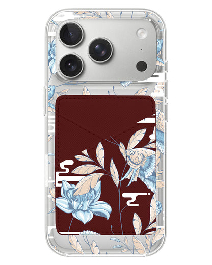 iPhone Phone Wallet Case - Fish & Floral 4.0