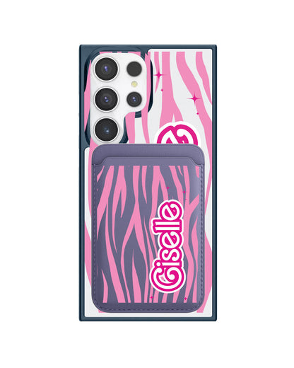 Android Magnetic Wallet Case - Barbie Zebra Pattern