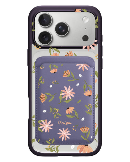 iPhone Magnetic Wallet Case - Cosmos Flower