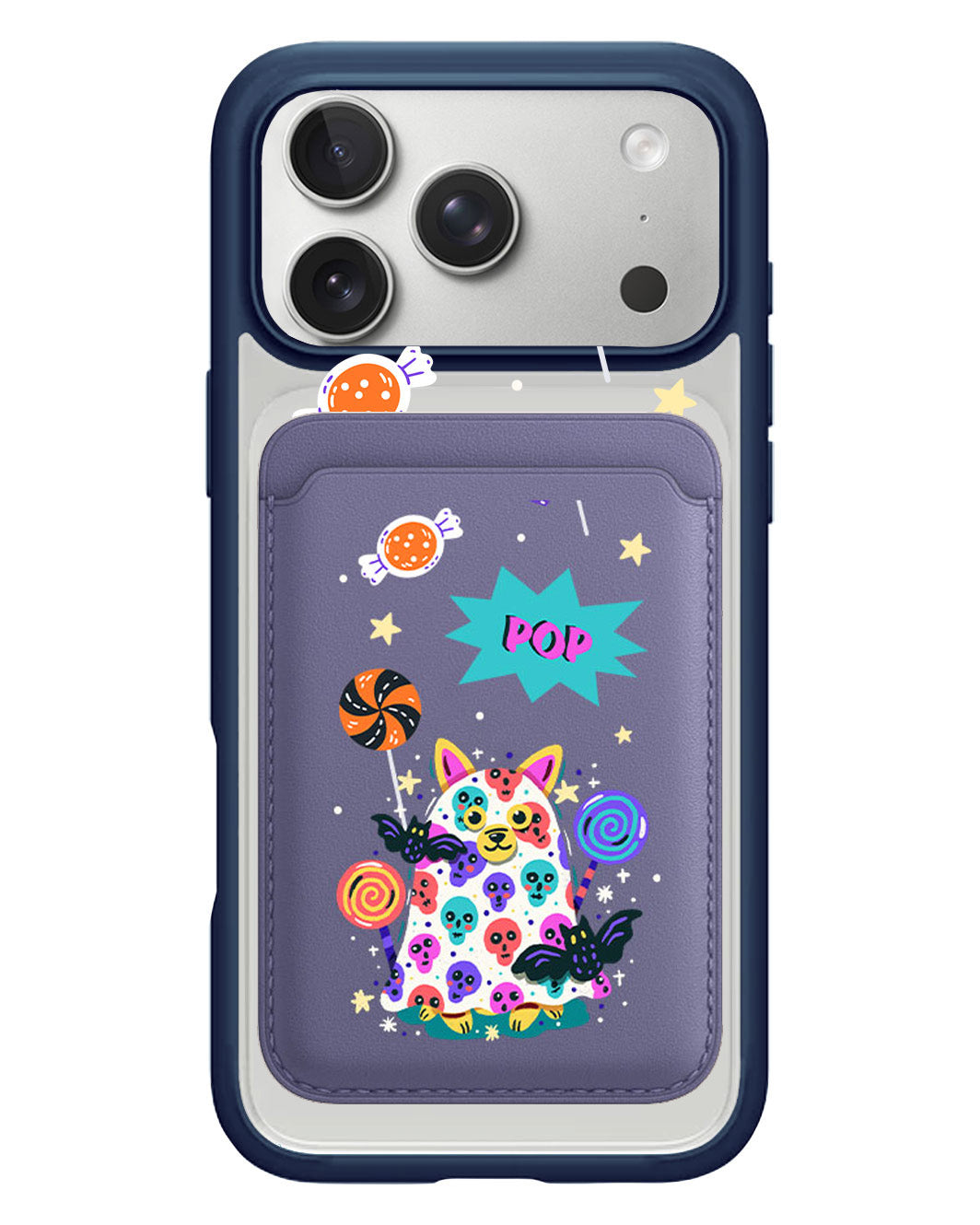 iPhone Magnetic Wallet Case - Puppy Monster