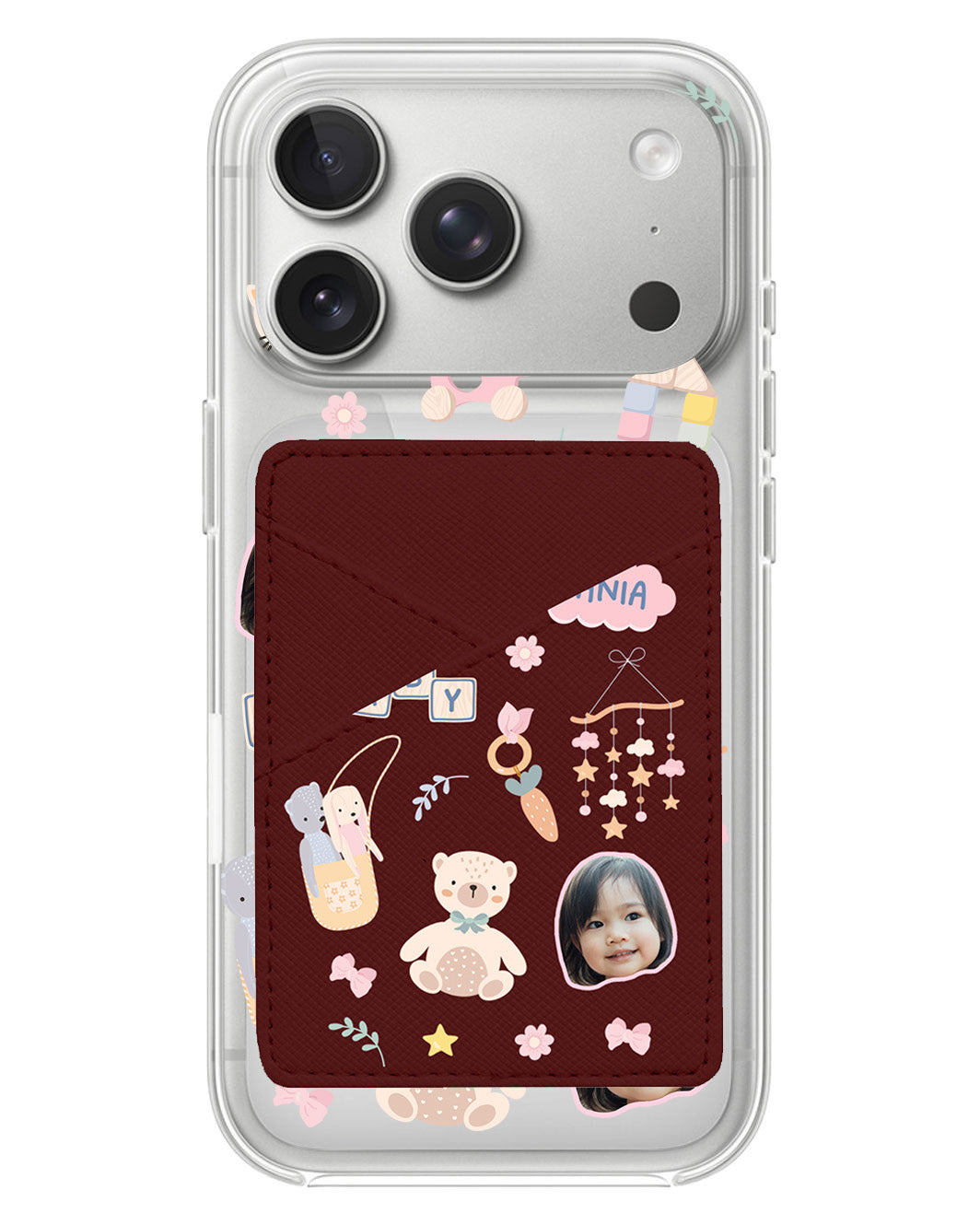 iPhone Phone Wallet Case - Face Grid Girl Toys