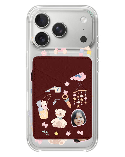 iPhone Phone Wallet Case - Face Grid Girl Toys