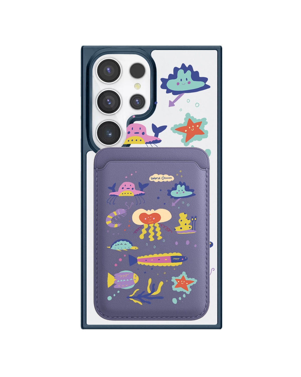 Android Magnetic Wallet Case - Ocean world