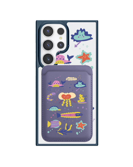 Android Magnetic Wallet Case - Ocean world