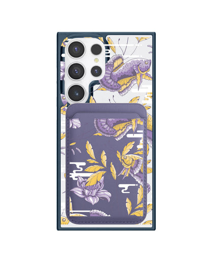 Android Magnetic Wallet Case - Fish & Floral 5.0