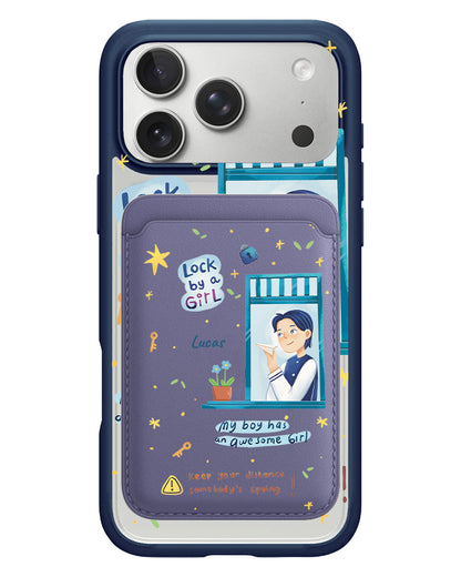 iPhone Magnetic Wallet Case - Crush Boy (Couple Case)