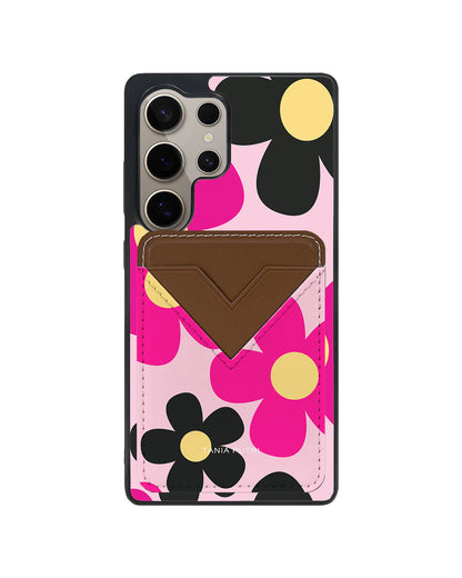 Android Avant Wallet Case - Daisy Hot Pink