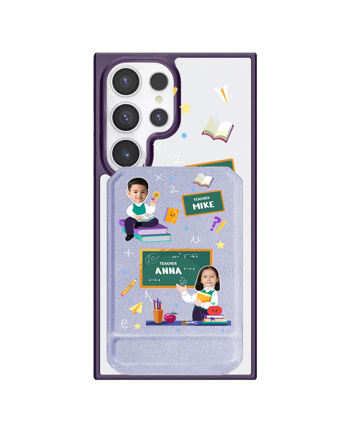 Android Magnetic Multifold Wallet - Face Grid Dream Teacher