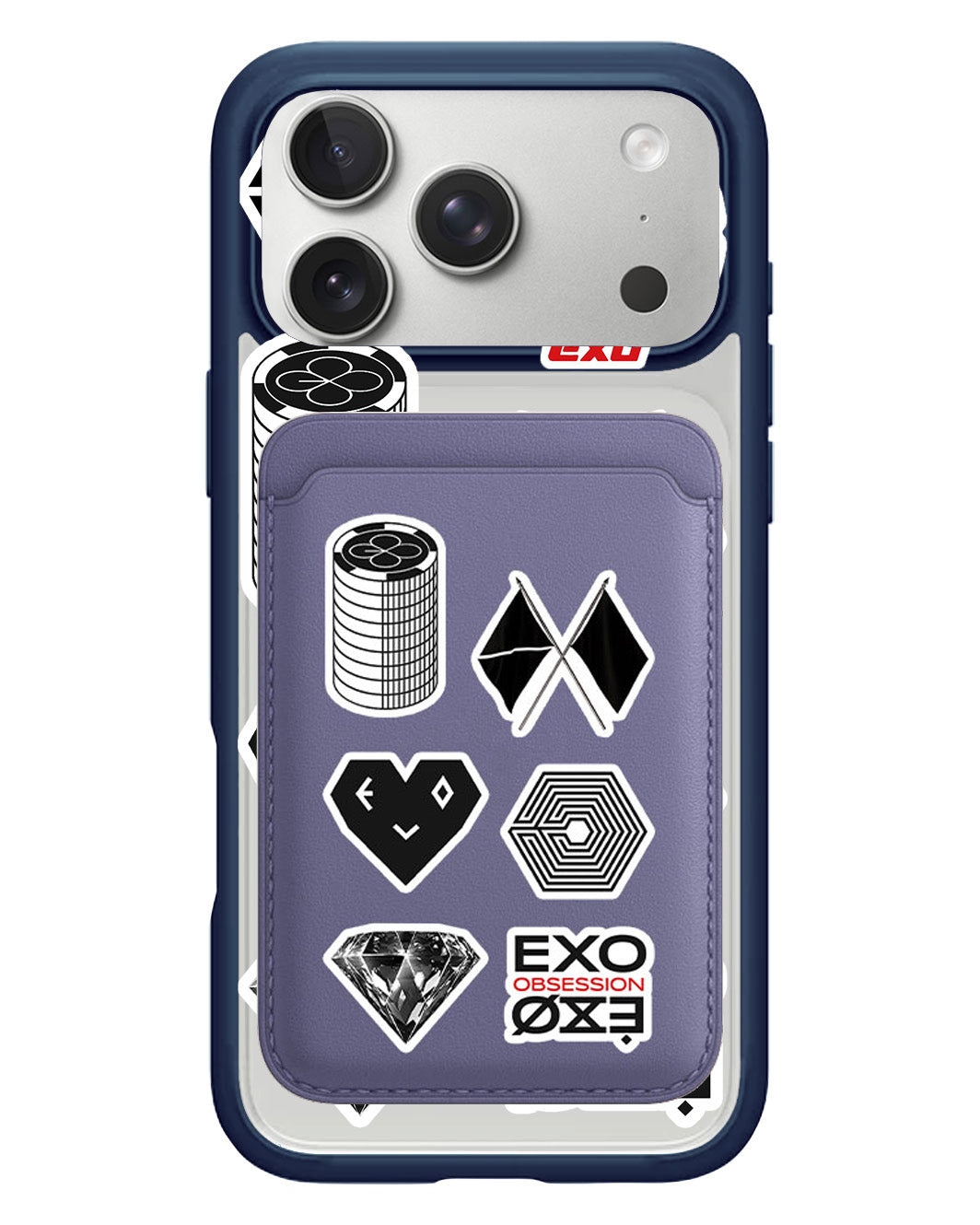 iPhone Magnetic Wallet Case - EXO Sticker Pack