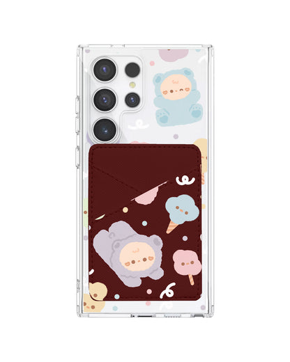 Android Phone Wallet Case - Cotton Teddy