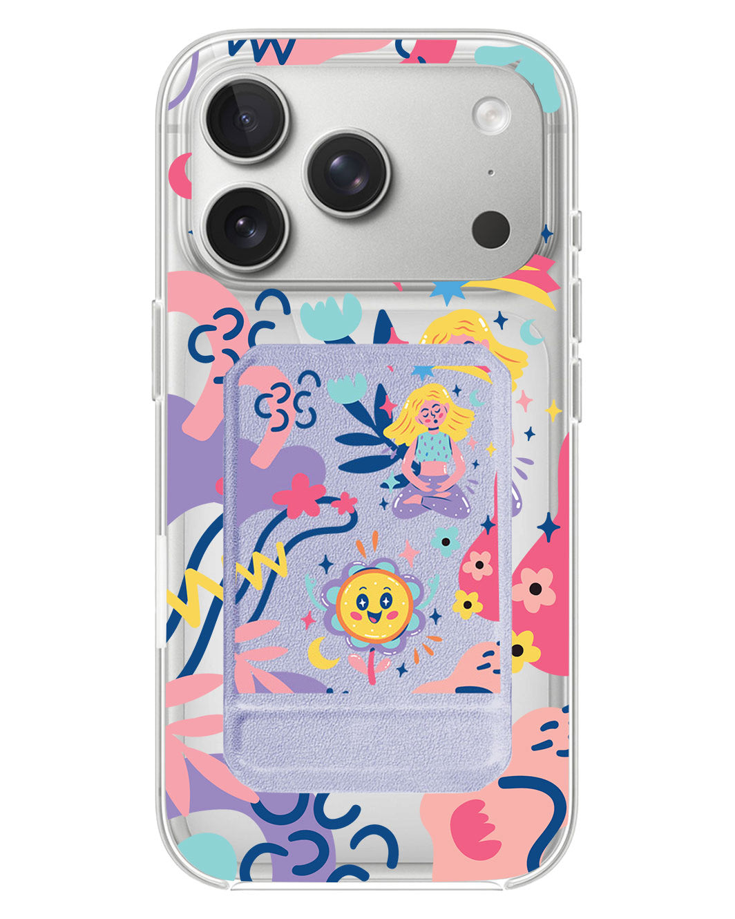 iPhone Magnetic Multifold Wallet - Heather