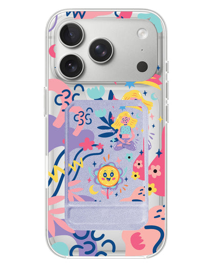 iPhone Magnetic Multifold Wallet - Heather