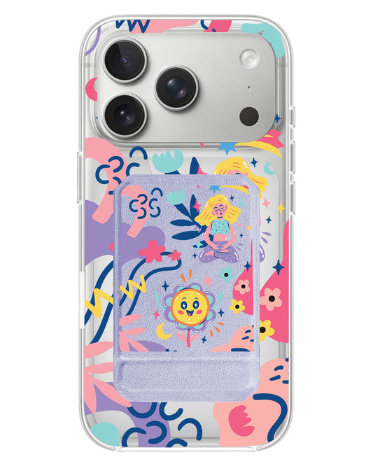 iPhone Magnetic Multifold Wallet - Heather